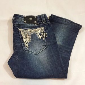 Miss Me Capri Jeans Sz 32 -cut from bootcut pants